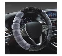 Warm Faux Fur Auto Handlebar On The Steering-Wheel 37/38cm Winter Super Soft Plush Car Steering Wheel Cover Universal Steering Wheel Cover(Grey)