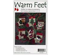 Warm Feet Christmas Ornament Felt Applique Pattern, Six (6) Ornament Designs by Rachel's Of Greenfield