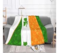 Warm Flannel Blanket,(Irish Flag) Ultra Soft And Ultra-Fine All Season Warm Blanket Suitable For Bedding, Sofas, And Travel