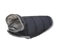 Warm Fleece-Lined Cold-Proof Reflective Snow Chihuahuas Schnauzers Shiba Inus Jacket Reversible Cat Dog Coat With Leash Hole,Black,XL