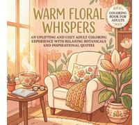 Warm Floral Whispers Coloring Book: An Uplifting and Cozy Adult Coloring Experience with Relaxing Botanicals and Inspirational Quotes