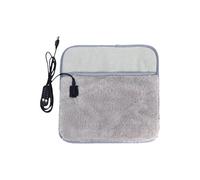 Warm Foot Pad, with Adjustable 6 Heat Settings, 30cm, Double Sided Electric Foot Warmer, Non-Slip Machine Washable Plush Heating Pad, LCD Display, for Personalized Comfort