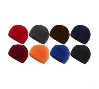 Warm For Polar Fleece Beanie Hat for Winter Sports, Thermal Cycling Cap (dark gray)