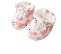 Warm Fur Baby Boots, 2025 New Warm Cozy Fleece Baby Booties, Fur Winter Booties with Drawstring for Infant Winter (Pink-b,10.5cm(0-6 Months Infant))