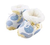 Warm Fur Baby Boots, 2025 New Warm Cozy Fleece Baby Booties, Fur Winter Booties with Drawstring for Infant Winter (Blue,10.5cm(0-6 Months Infant))