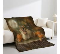 Warm Fuzzy White Throw Blanket Ocean Life Waves Printed Fit All Season Throws for Bed and Couch 59in × 71in (150cm × 180cm)