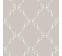 Holden Decor Tied With A Bow Warm Grey Children's Wallpaper, Grey