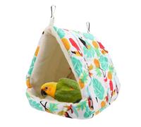 Warm Hammock Bird House | Warm Nesting Hammock House for Winter Birds | Small to Medium Sized Parrots Lovebirds Cage Mount Habitat for Living Room, Balcony