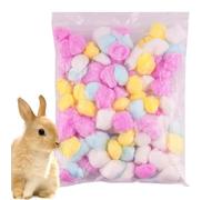 Warm Hamster Bedding, Hamster Bedding, Thermal Cotton Pet House - Small House Pet Bedding, Set of 100 Cotton Balls for Hamster Chinchilla, Bedding Set