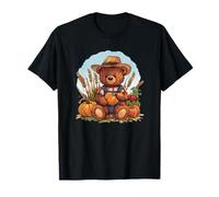 Warm Harvest Days with This Charming Teddy Bear T-Shirt