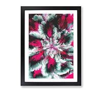 Warm Heart Abstract Framed Print | A2 Black Framed Wall Art | Ready to Hang | Abstract Fantasy Picture | Living Room Bedroom Lounge Office