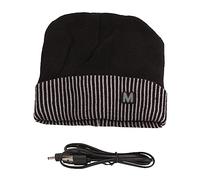 Warm Heating Knitted Hat, USB Charging Knitted Hat, Electric Heating Hat, Knitted Warming Heated Hat is Able to Be Stretched, Warm Winter Hat Suitable for Outdoor Activities (Grey Edge)