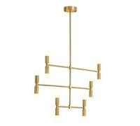 Warm Home Chandelier 12 Light Source Gold Modern Simple Adjustable Mid Century Ceiling Lighting for The Living Room Bed Room Kitchen Lighting Chandelier Unique Chandelier