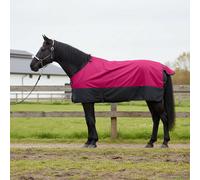 vidaXL Horse Blanket Pink and Black 145 cm Polyester