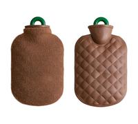 Warm Hot Water Bag with Plush Cover Heat Retention Bed Warmers Hand Warming Device Warm Bottle for Cold Day Winter Hot Bottle