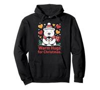 Warm Hugs Polar Bear Penguin Christmas Holiday Love Pullover Hoodie
