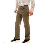 Warm in the winter, cool in the summer Windproof Two pockets at the front and button back pocket Zip Mens Moleskin Trousers Ideal for Walking, Fishing 100% MOLESKING Cotton. (38 31, Beige)