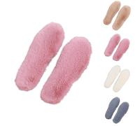 Warm Insoles, Thick Warm Fluffy Shoe Inserts for Winter, Soft Plush Faux Fur Liners, Cosy Soft Inner Soles for Cold Weather