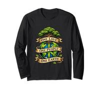 Warm Inspiring One Love, People & Earth Spreading Kindness Long Sleeve T-Shirt