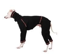 Warm Italian Greyhound Sweater Turtleneck Jumpsuit - Four-Leg Basic Dog Pajamas Stretch Puppy Sweatshirt for Whippet, Deerhound, and Bedlington Terrier - Comfortable Pet Apparel