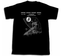 WARM KISS Ludwig Speed King BASS Drum Pedal Patent Tshirt Awesome! Black L