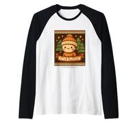 Warm Knits and Holiday Cheer Retro Design Raglan Baseball Tee