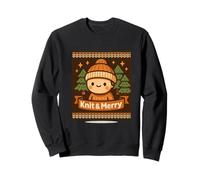Warm Knits And Holiday Cheer Retro Design Sweatshirt