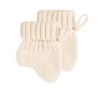 Warm Knitted Baby Socks Solid Color Newborns Handmade Knitting Shoes Socks Short Booties With Ties For Boys Girls Unisex Newborns Knitted