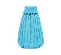 Warm Knitted Dog Cat Sweater Winter Pet Soft Comfortable Puppy Coat Fashionable Pet Apparel (Sky Blue, S)