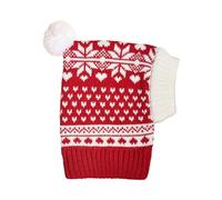 Warm Knitted Dog Hats - Soft Crochet Design, Adjustable Neck Strap for Christmas Costume, Winter Outdoor Adventures | Cozy Pet Accessories for Small Medium Dogs | Festive Dog