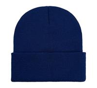 Warm Knitted Headwear Bobble Hat Beanie Hat Womens Unisex Beanie Winter Knitted Cuffed Soft Warm Hat for Men/Women Ski Watch Cap Ladies Wooly Hat (F, One Size)