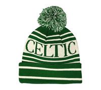 Warm Knitted Winter Bobble Hat with Pom Pom,Cozy Soft-Cuff Beanie in Celtic, City, Liverpool, Newcastle & United Colours, Stylish Cold-Weather Wear