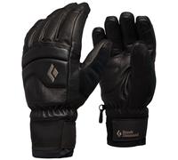Warm Leather Snow Sports Gloves - Black Diamond Spark Waterproof Gloves (Black)