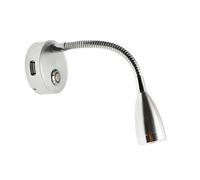 (Warm Light) 12V Touch Switch USB LED Spot Reading Light Camper Caravan Boat Interior Lamp