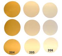 Warm light filter set CTO for LED bulbs GU10, 3 colours each 3 pieces, Circular cut in 5 cm diameter