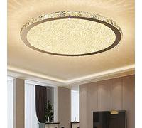 Warm Light LED Bedroom Ceiling Light Round Crystal LED Lamps Modern Living Room Ceiling Lamp Contemporary Romantic Decorative Glass Crystal Lamp for Office Dining Room Dining Table Chandelier D50cm