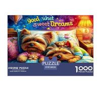 Warm Little Dog 1000 Piece Jigsaws for Adults Impossible Beautiful Home Decoration Challenge High Difficulty 38x26cm/1000pcs