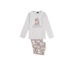 Warm long-sleeved pyjamas for girls Disney Daisy Sweet Gris 8 ans