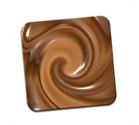 Warm Melted Hot Chocolate Swirls Single Coaster
