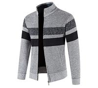 Warm men's knitted jacket, men's long sleeve casual comfortable slim fit coat chic soft everyday going out basic jackets for autumn and winter