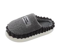 Warm Mens Slippers, Mens Soft Fluffy Slippers Men's Cozy Memory Foam Slippers with Fuzzy Plush Wool-Like Lining, Slip on Clog House Shoes for Indoor Outdoor