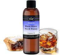 Warm Mince Pie & Brandy Fragrance Oils for Candle Making 100ml, Perfect for Soaps, Bath Bombs, Slime, Wax Melts, Home Fragrance, & Oils for Oil Burners - Aroma Oil for Hair & Skin Care UK Made