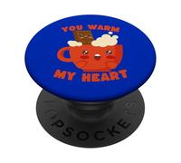 Warm My Heart Hot Chocolate Cute PopSockets Adhesive PopGrip