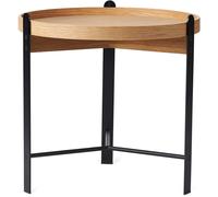 Warm Nordic - Compose Coffee Table 50 cm, Oiled Oak / Black Noir - Black