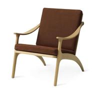 Warm Nordic Lean Back Armchair Oak/Nabuk Terra