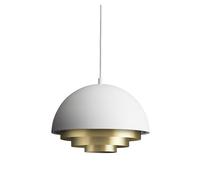 Warm Nordic Milieu Colour Mini Pendant Matt White Brass