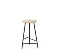 Warm Nordic Pebble Bar Stool H65 Ash/ Black