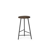 Warm Nordic Pebble Bar Stool H65 Smoked Oak/ Black