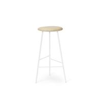 Warm Nordic Pebble Bar Stool H76 Ash/ White