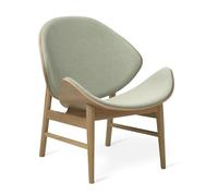 Warm Nordic The Orange Armchair with Seat and Back Upholstery Merit 021/Oak